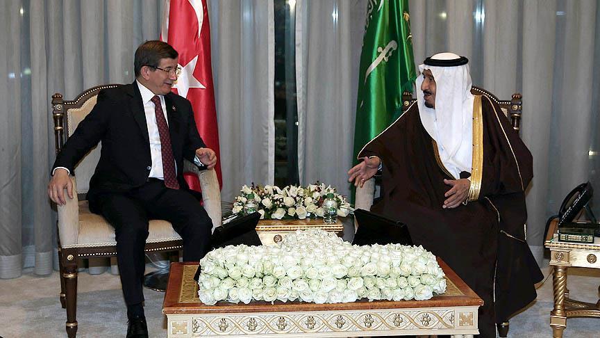 Başbakan Ahmet Davutoğlu, Kral Selman ile görüştü