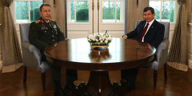 Davutoğlu, Hulusi Akar'ı kabul etti