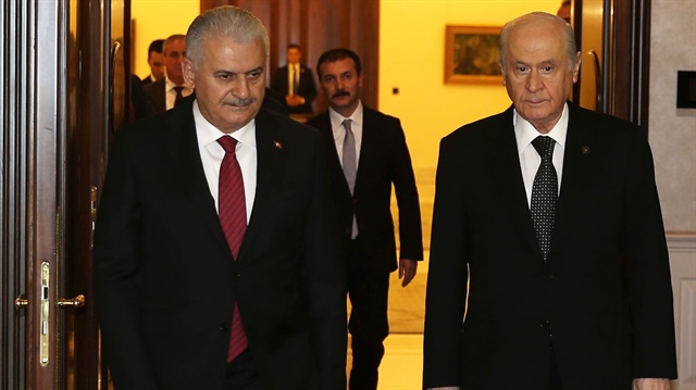 Başbakan Binali Yıldırım ile MHP lideri Bahçeli görüşüyor
