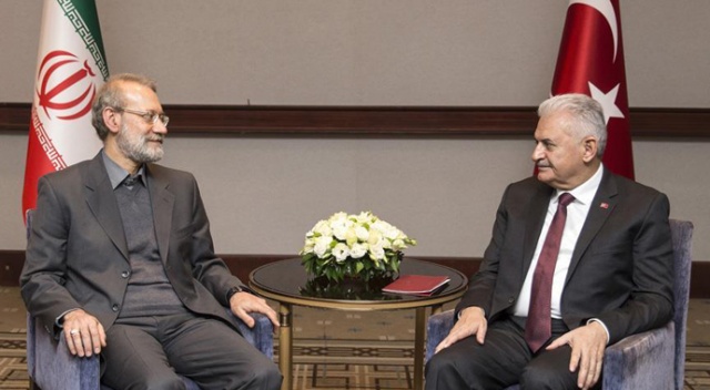 Başbakan Binali Yıldırım, Laricani ile görüştü