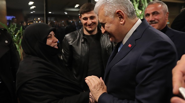 Başbakan Binali Yıldırım, Şerife Boz'la görüştü