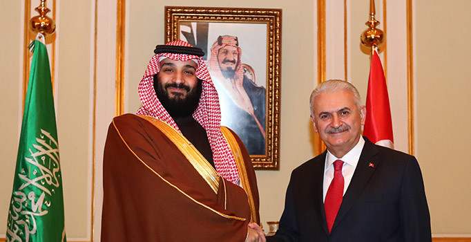 Başbakan Binali Yıldırım, Suudi Arabistan Veliaht Prensi Salman ile görüştü