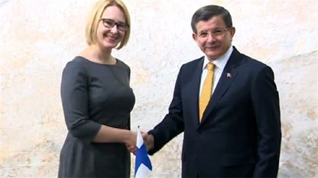 Başbakan Davutoğlu Finlandiya Parlamento Başkanıyla görüştü