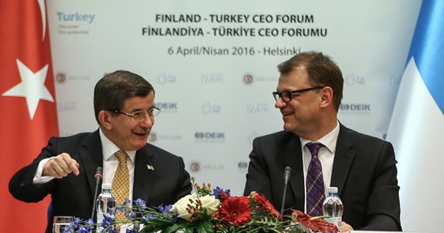 Başbakan Davutoğlu, Finlandiya ziyareti sonrası yurda döndü