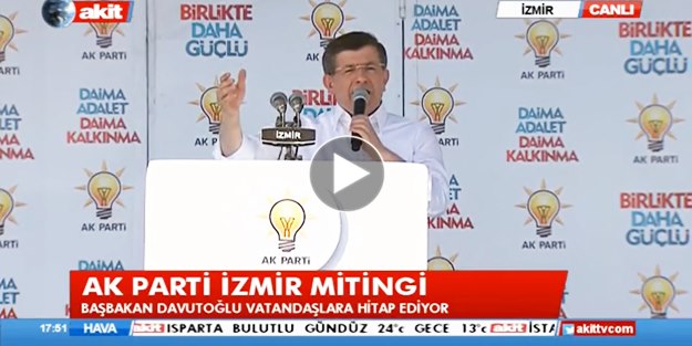 Başbakan Davutoğlu İzmir'de konuştu