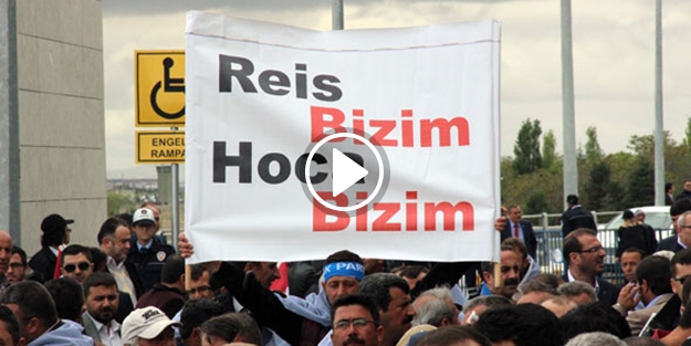 Başbakan Davutoğlu Konya'da bu sloganla karşılandı