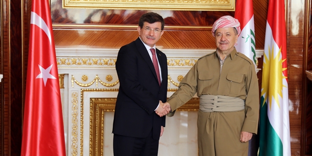 Başbakan Davutoğlu'ndan Barzani'ye IŞİD tebriki