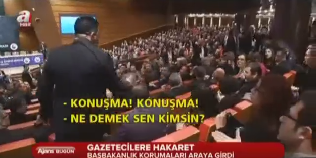 Başbakan Davutoğlu:'nun katıldığı programda ağza alınmayacak hakaretler