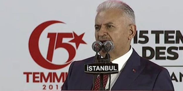 Başbakan: Ey gafiller! Çanakkale'de geçemediğiniz...