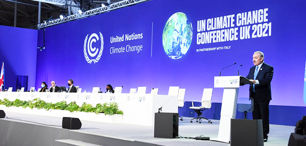 Başbakan Iştiyye Glasgow’da konuştu: İsrail, sistematik olarak çevreyi tahrip etti