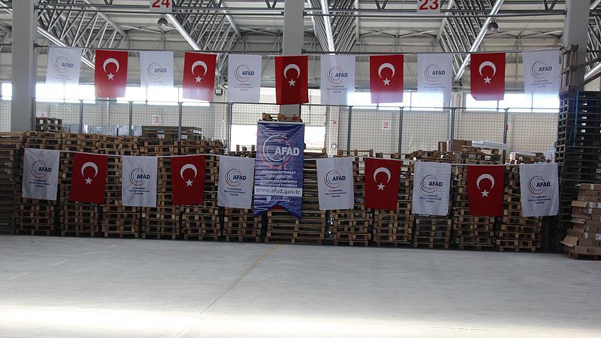 Başbakan Yardımcısı Kaynak: Yardımları Çobanbey'deki lojistik depolardo toplayacağız