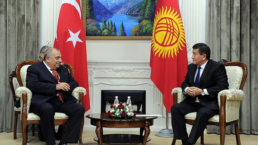 Başbakan Yardımcısı Tuğrul Türkeş ile Kırgızistan Başbakanı Ceenbekov görüştü