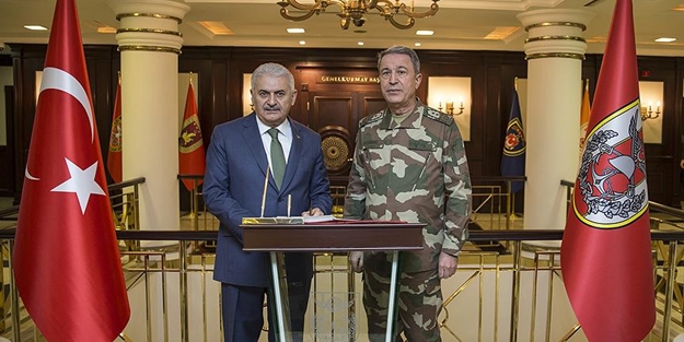 Başbakan Yıldırım Genelkurmay Karargahı'nda!