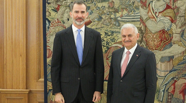 Başbakan Yıldırım, İspanya Kralı 6. Felipe ile görüştü