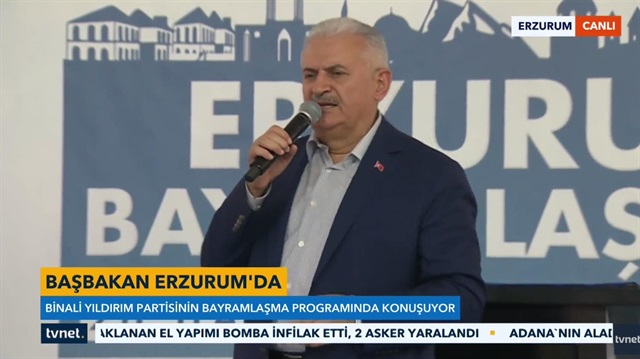 Başbakan Yıldırım: Kılıçdaroğlu'nu FETÖ'cüler ayakta alkışlıyor
