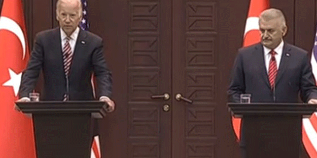Başbakan Yıldırım ve Biden'den ortak açıklama