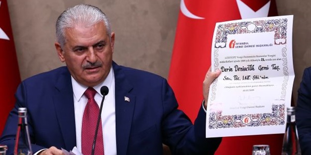 Başbakan Yıldırım belgeyi gösterdi ve ekledi...