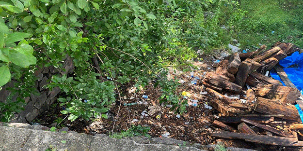 Başıboş köpeklerin saldırdığı adam istinat duvarından atladı!