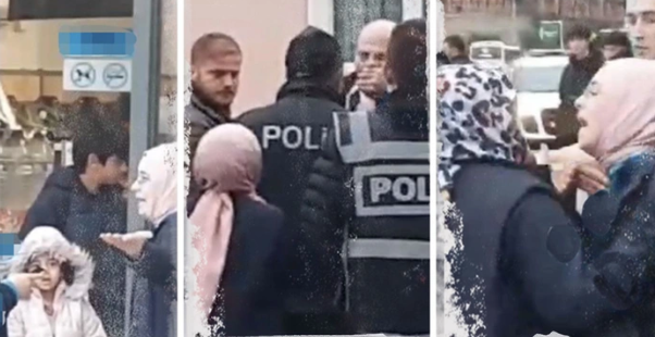 "Başımıza ne geldiyse bu başı kapalılardan geldi!" Gözaltına alan polislere tehdit: Hepinizi Hakkari’ye sürdürürüm! Bakın kim çıktı