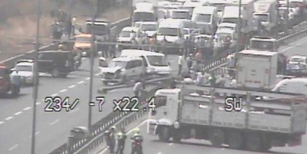 Basın Ekspres yolunda korkunç olay!