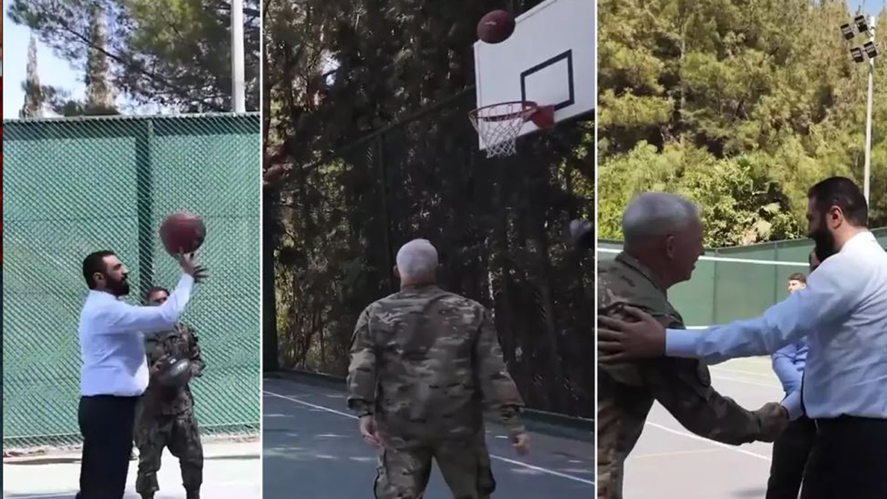 Başına 10 milyon dolar ödül koymuşlardı! Şara CENTCOM komutanlarıyla basket oynadı
