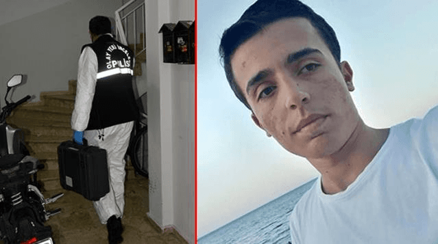 Başını satırla kesip, göğsünün üzerine koydu