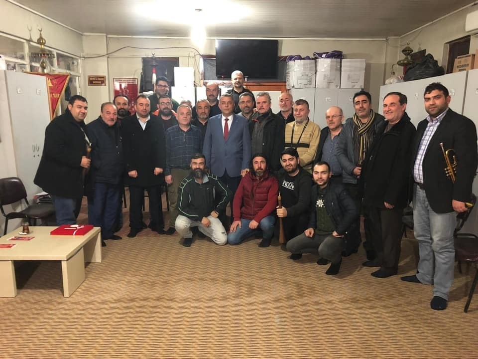 Başkan adayı Bıyık, Mehter ekibi ile bir araya geldi 