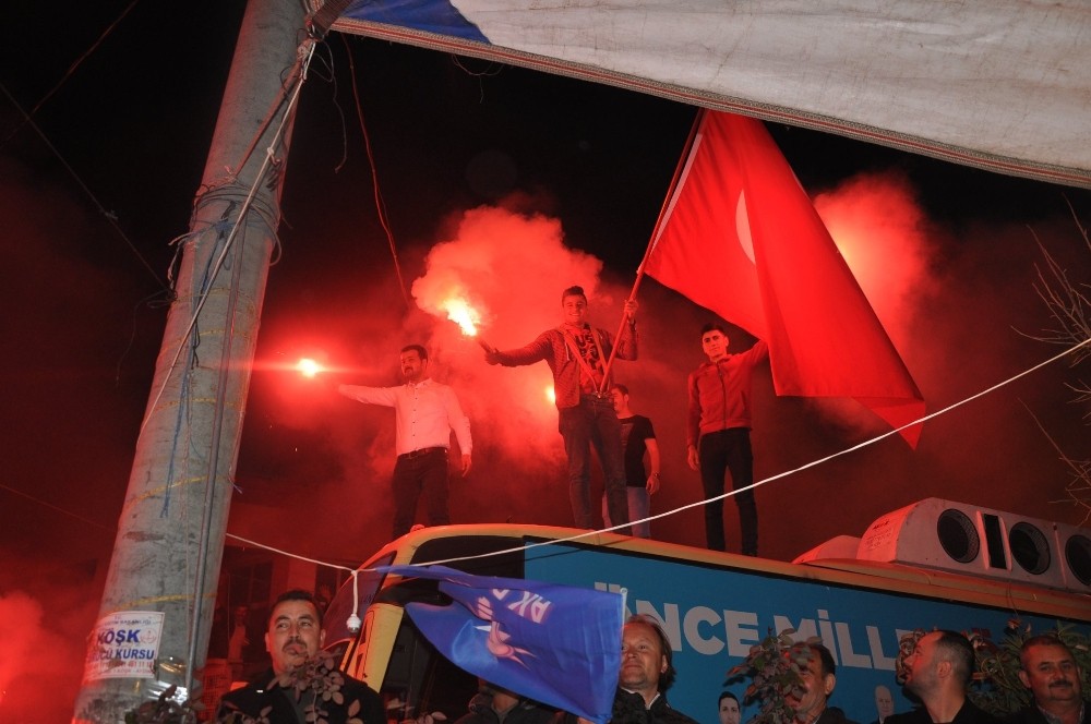 Başkan Adayı Güler, meşalelerle karşılandı 