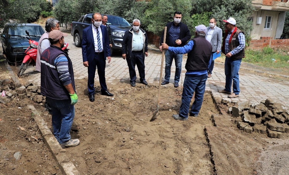 Başkan Akın çalışmaları yerinde inceledi 
