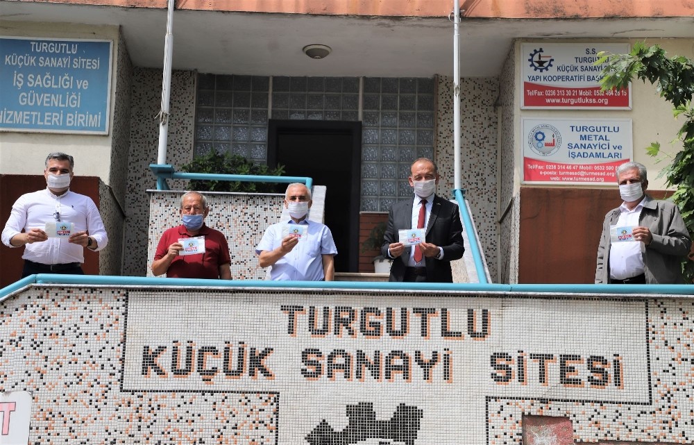 Başkan Akın’dan sanayi esnafına maske desteği 