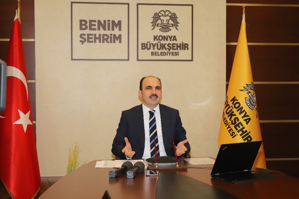 Başkan Altay video konferansla basın toplantısı düzenledi 