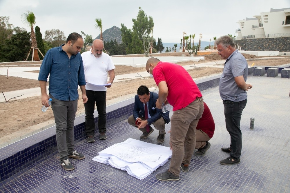 Başkan Aras, yapımı devam eden projeleri tek tek denetledi 