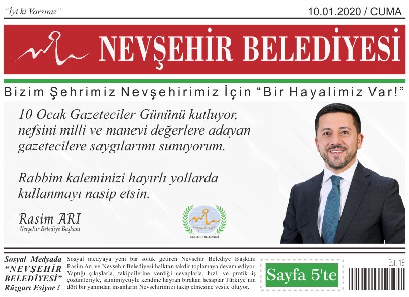 Başkan Arı’dan 10 Ocak Çalışan Gazeteciler Günü mesajı 