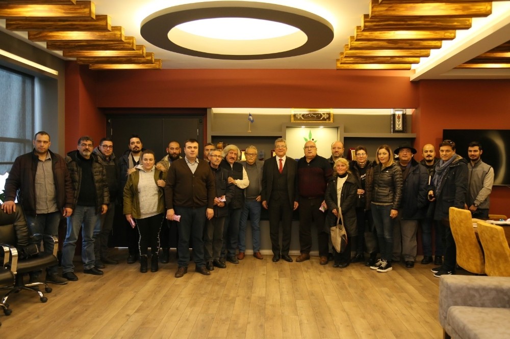 Başkan Arslan, gazetecilerin yeni yılını kutladı 
