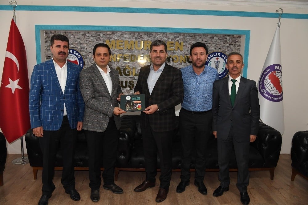 Başkan Asya’dan Sağlık Sen’e teşekkür ziyareti 