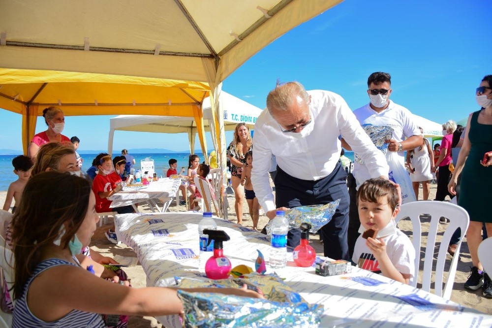 Başkan Atabay, Çevre Haftası’nda çocuklarla birlikte doğal dezenfektan üretti 