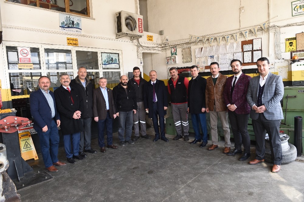 Başkan Babaş, sanayi esnaflarını ziyaret etti