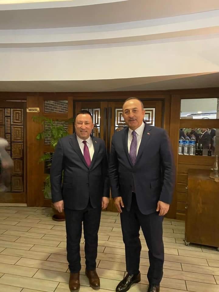 Başkan Beyoğlu Bakan Çavuşoğlu ile görüştü 