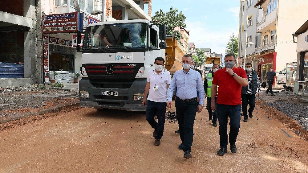 Başkan Büyükakın çalışmaları yerinde inceledi 