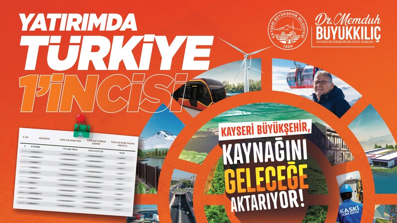 Başkan Büyükkılıç: Yatırımda Türkiye 1'incisiyiz bu gurur Kayseri'nin