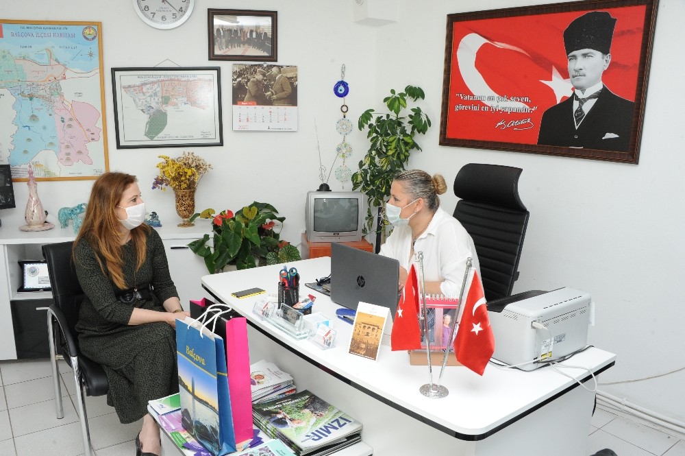 Başkan Çalkaya’dan hem ziyaret hem hizmet 
