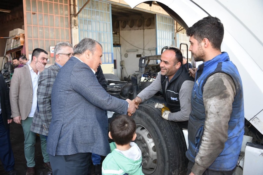 Başkan Çerçi esnafı ziyaret etti destek istedi 