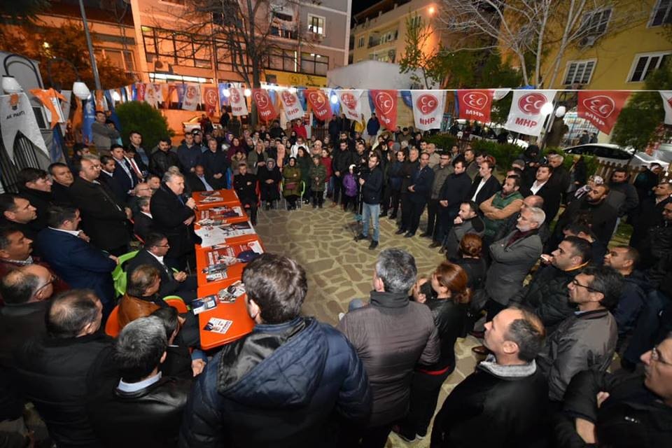 Başkan Çerçi’ye havai fişekli karşılama 