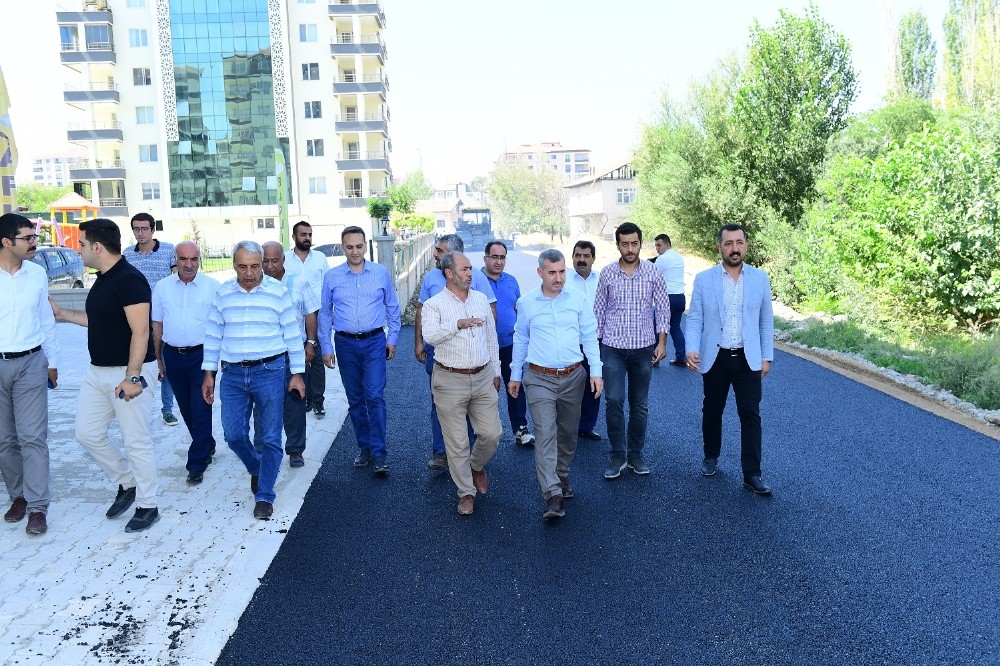 Başkan Çınar, Tecde Mahallesinde çalışmaları inceledi 