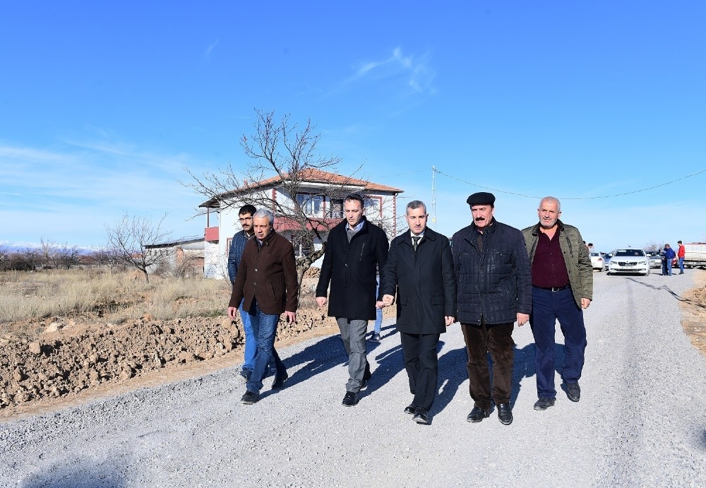 Başkan Çınar, yol açma çalışmalarını inceledi 