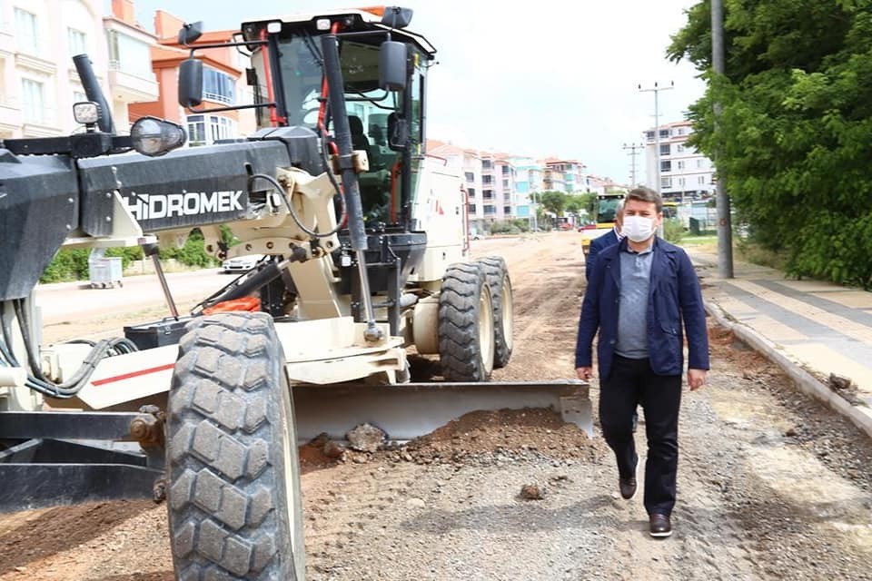 Başkan Dinçer altyapı çalışmalarını inceledi 