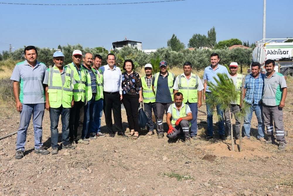 Başkan Dutlulu ‘Daha yeşil bir Akhisar’ için kolları sıvadı 
