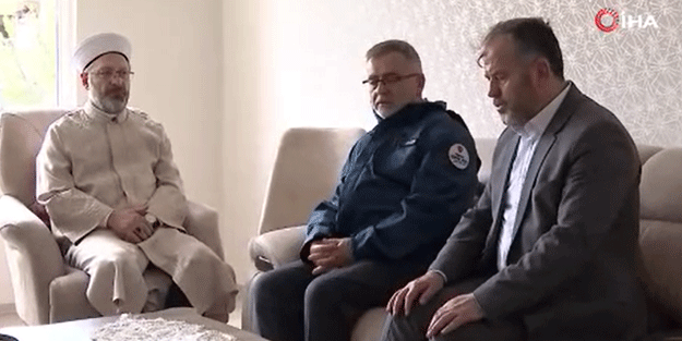 Başkan Erbaş'tan Kahramanmaraş depreminde vefat eden İmam Ali Bal'ın ailesine ziyaret!