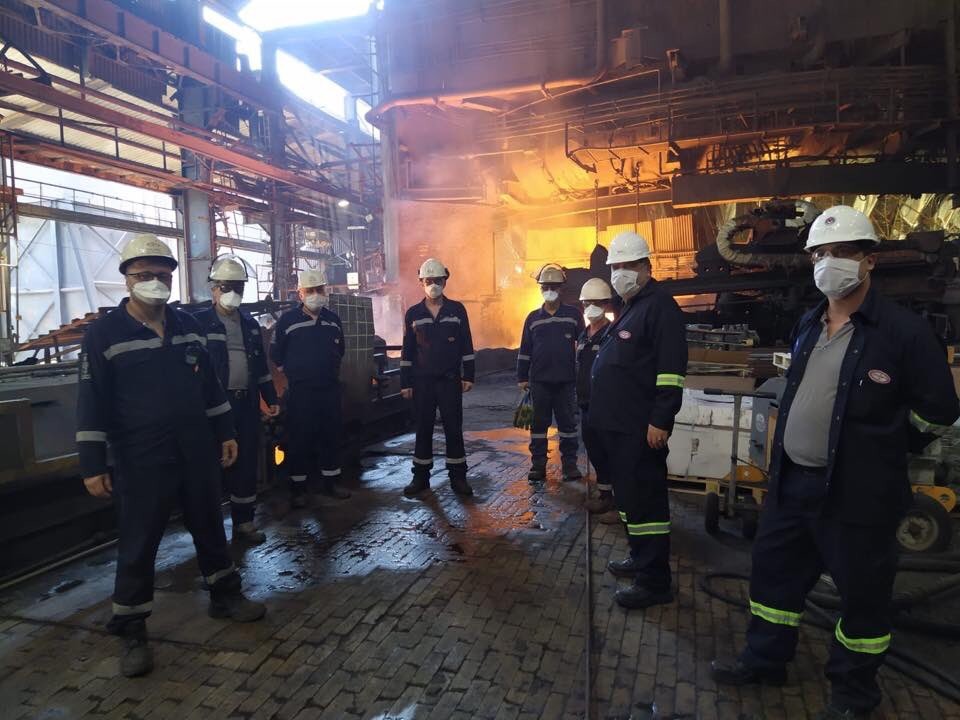 Başkan Ercan fabrika çalışanlarını bilgilendirdi 