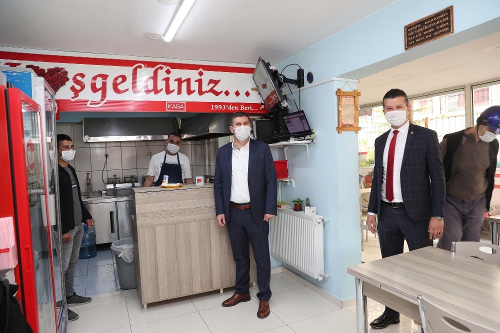 Başkan Ercengiz’den esnaf ziyareti 